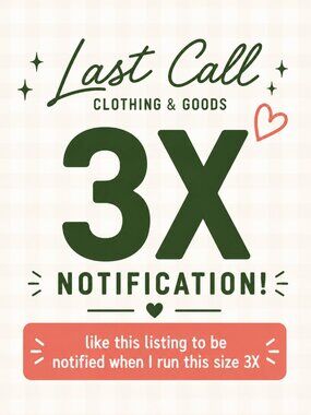 3XL Notification! Running now in my show! Pop in to see!